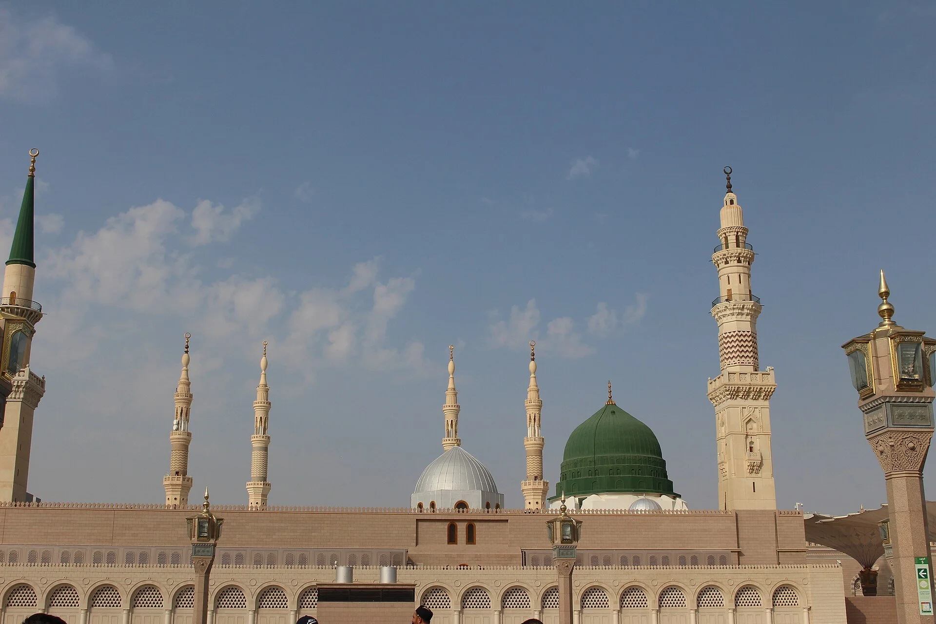 The Green Dome of Masjid an-Nabawi in Madinah